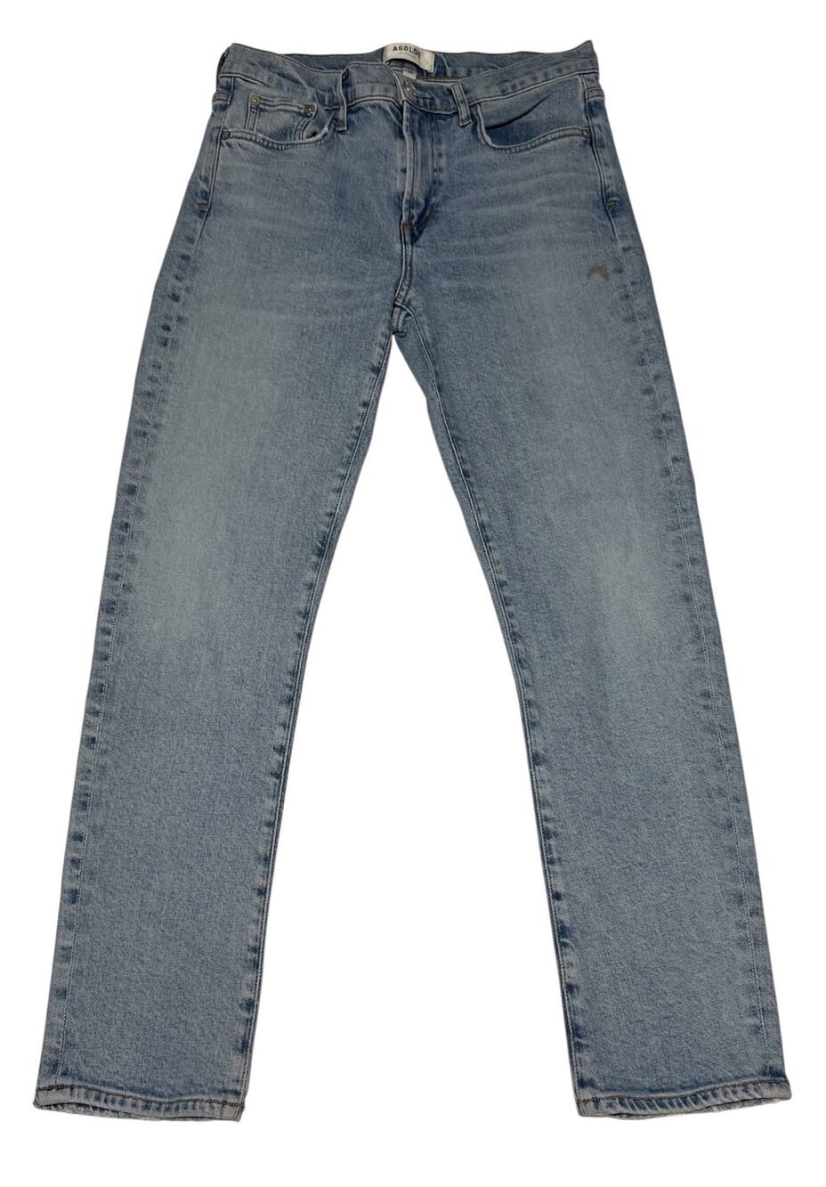 Agolde Toni Mid Rise Jeans Medium Blue Wash Slim Straight size 28